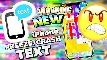 *NEW WORKING* How To Freeze/Crash an iPhone WITH TEXT iOS 11 - 11.2.2 + FIX