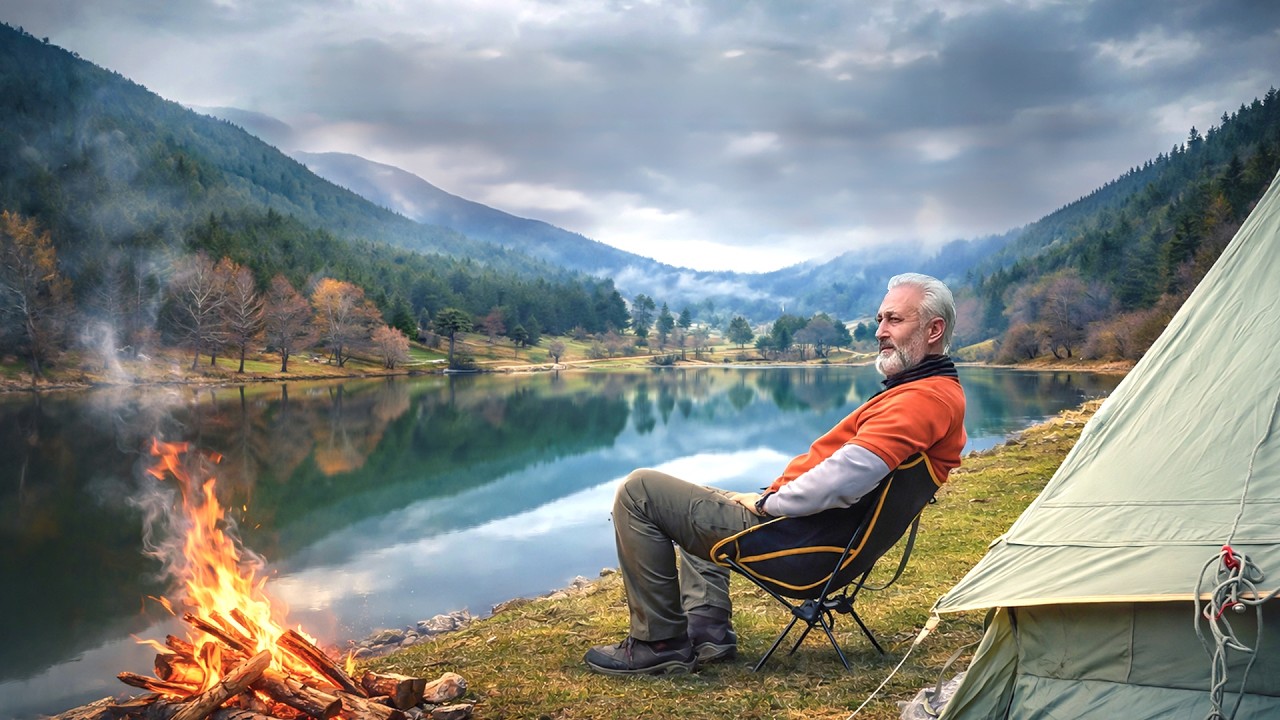 Никакой роскоши, никакой показной роскоши! | 🌲Тихий лесной кемпинг в уединении у озера