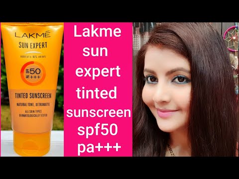 Lakme sun expert tinted Sunscreen spf50 pa+++ review | natural tone ultra matte for all skin | RARA