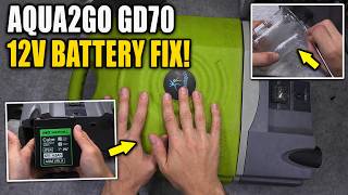 Aqua2Go GD70 Battery Replacement | Portable Garden Water Tank Pump Fix