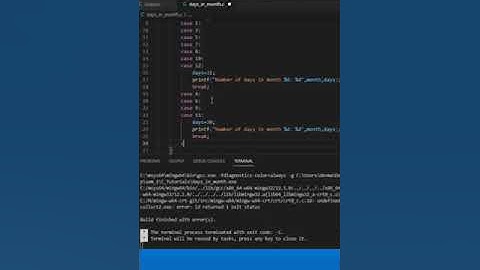 C program to find the number of days in month| Basic C tutorial