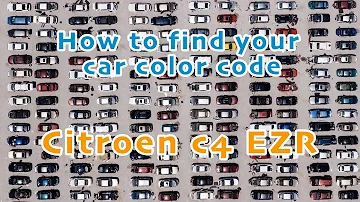 Trouver le code couleur de ma Citroen C4 Aircross