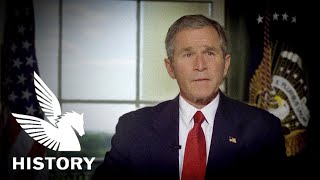 【日本語字幕】ブッシュ大統領 アフガニスタン紛争開戦演説 - Bush Speech Military action in Afghanistan
