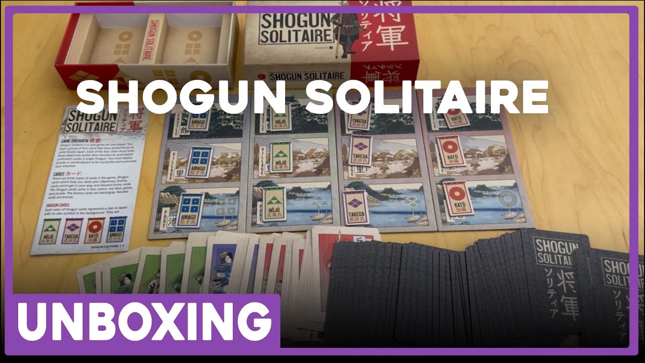 Unboxing | Shogun Solitaire | Worthington | The Players' Aid