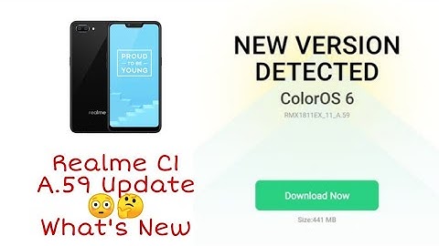 Realme C1 Coloros 6.0 A.59 Update Is Coming | Battery Drain Fix Hua🙄🤔 | RJ Aakash