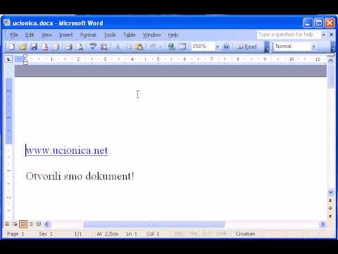 Kako otvoriti docx datoteke u Wordu 2003?