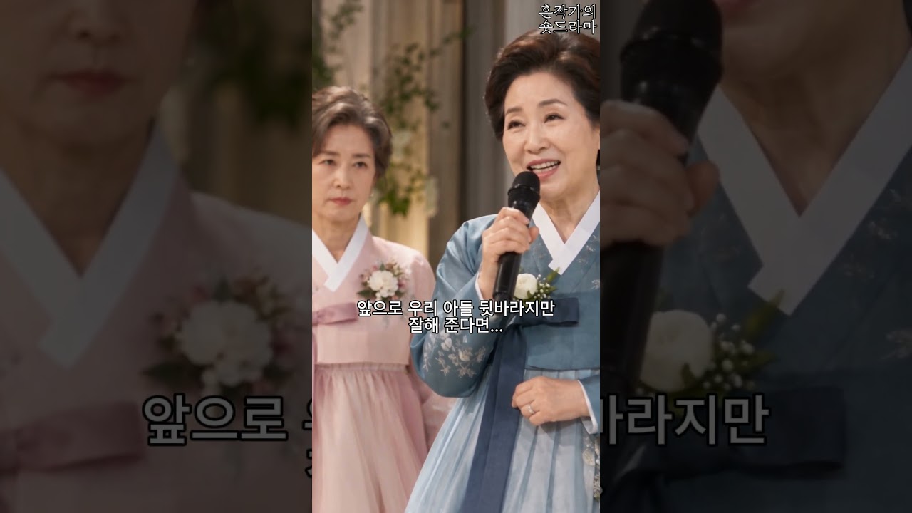 결혼식 축사 도중 장모가 마이크를 빼앗은 이유 (리메이크)#시니어드라마 #시니어쇼츠 #시니어 #반전드라마 썸네일
