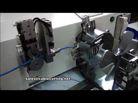 Automatic Cable Coiling and Binding Machine with Counting and Cutting