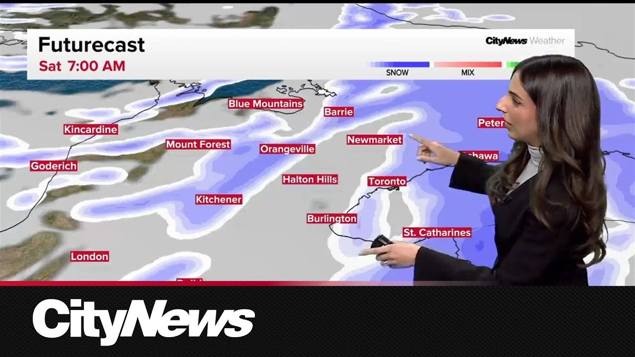 Northern snow squalls and frigid temperatures in the GTA - YouTube