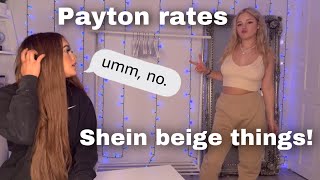 Payton Rates My Shein Beige Things!