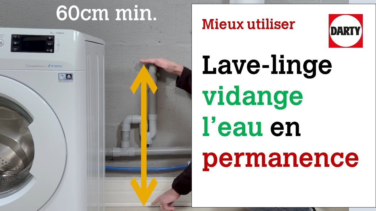 Mon lave linge vidange sans arrêt, il siphonne