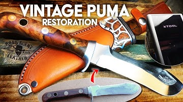Restoring a vintage German "White Hunter" knife & sheath w/the xTool F2 Ultra
