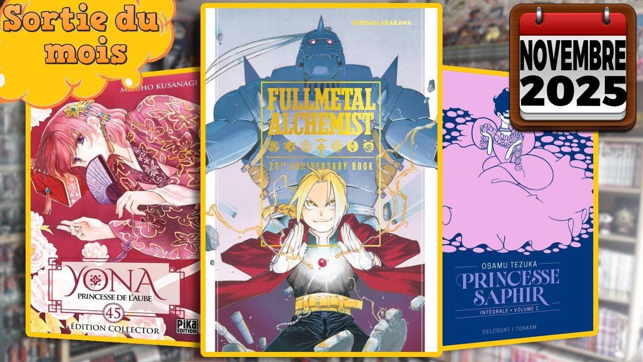 Sorties du mois de NOVEMBRE 2025 (manga et collector)