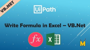 UiPath | Write Formula in Excel | How to write formula in excel with VB.Net Code | Excel Automation
