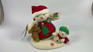 2015 Hallmark Singing Snowman Time For Cookies Animated Plush Christmas