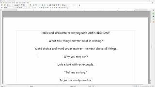 The Two Most Important Things in Writing.