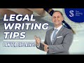  5 tips to improve your legal writing  lawyer explains lawyer law