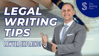 ✍️ 5 Tips To Improve Your Legal Writing | Lawyer Explains! #lawyer #law by Lawyer Tips by The Sterling Firm #lawyer 152 views 6 months ago 4 minutes, 19 seconds