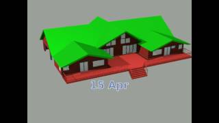 Passive Solar House Design - Sun Path Animation with Rhino CAD