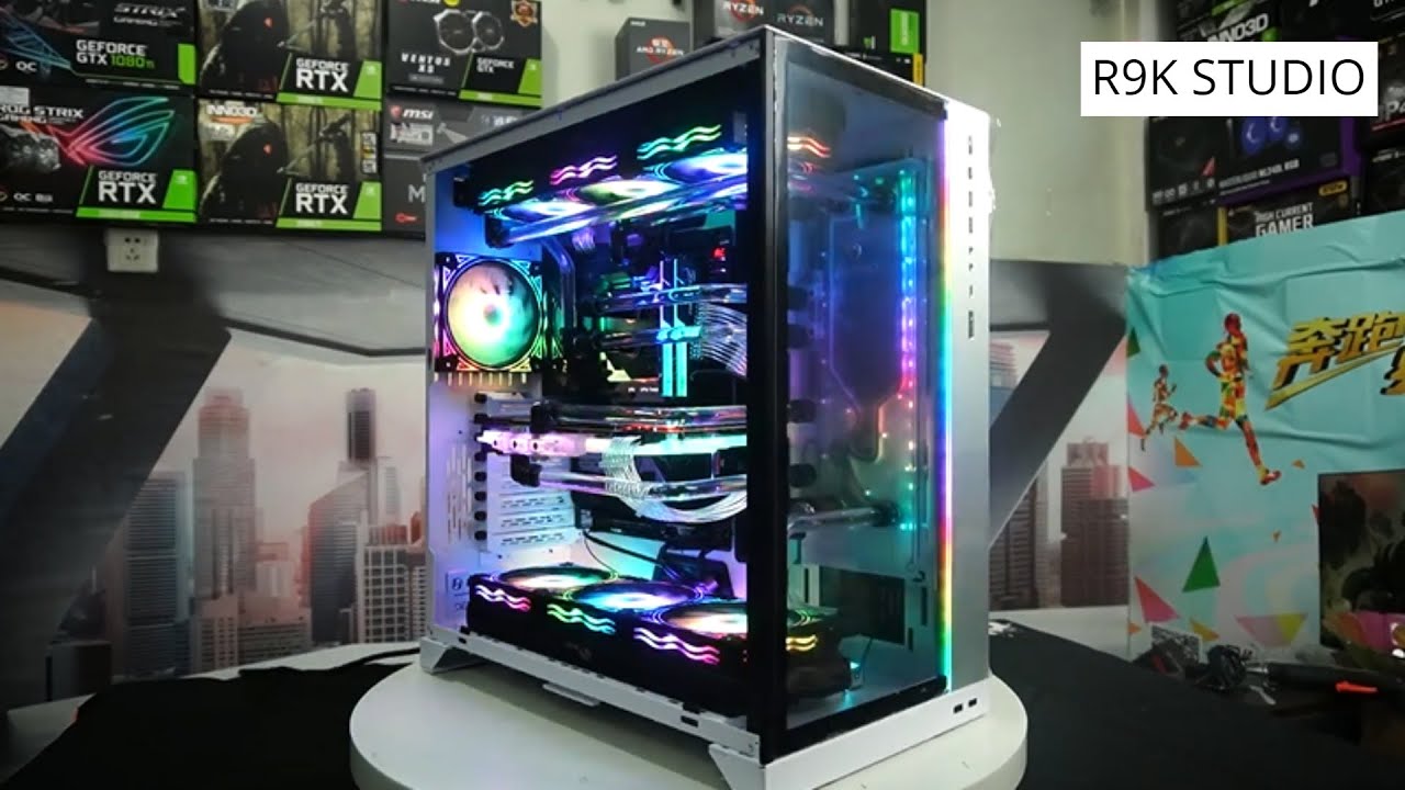 Today I Built a Full Skylight WaterCooled PC Build With Intel i99900K