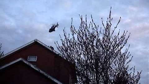 Airwolf mSR (E-Flite Blade mSR) outdoor uncut video