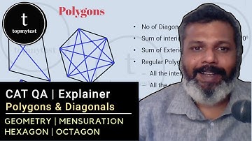 CAT QA Explainer | Geometry | Mensuration | Polygons | Regular Polygons | Hexagon | Octagon