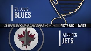 Blues vs Jets   First Round  Game 5   Apr 18,  2019