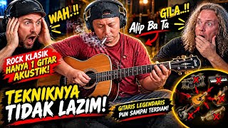 Gila‼️2 GITARIS LEGENDARIS SHOCK⁉️ALIP BA TA GANTIKAN DRUM, BASS, KEYBOARD HANYA 1 GITAR AKUSTIK