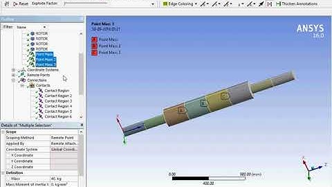 Free Free Rotor Dynamic Analysis Modal Analysis using ANSYS Workbench