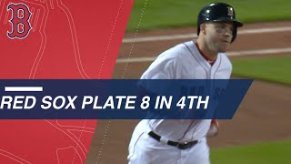 Red Sox score 8 in 4th inning en route to 15-7 win