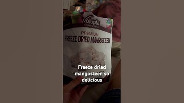 I’m in heaven this is so delicious! Freeze dried mangosteen #delicious #freezedried