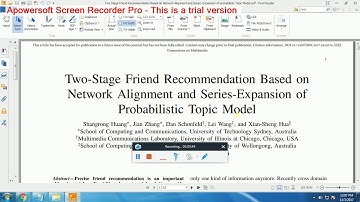 IEEE 2017-2018 JAVA PROJECTS Two Stage Friend Recommendation