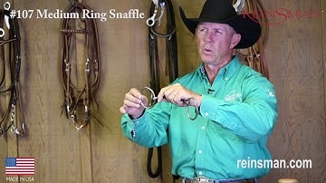 Reinsman Bit 107 Medium Rings Twisted Snaffle