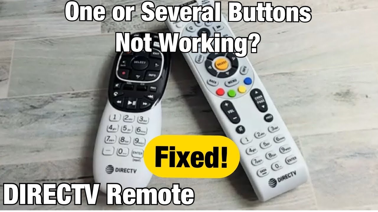 Directv Remote Not Working? One Button, Some Buttons Or All Buttons Don'T Work? Try This First!