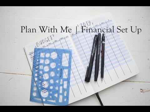Financial Set Up || Bullet Journal 2019
