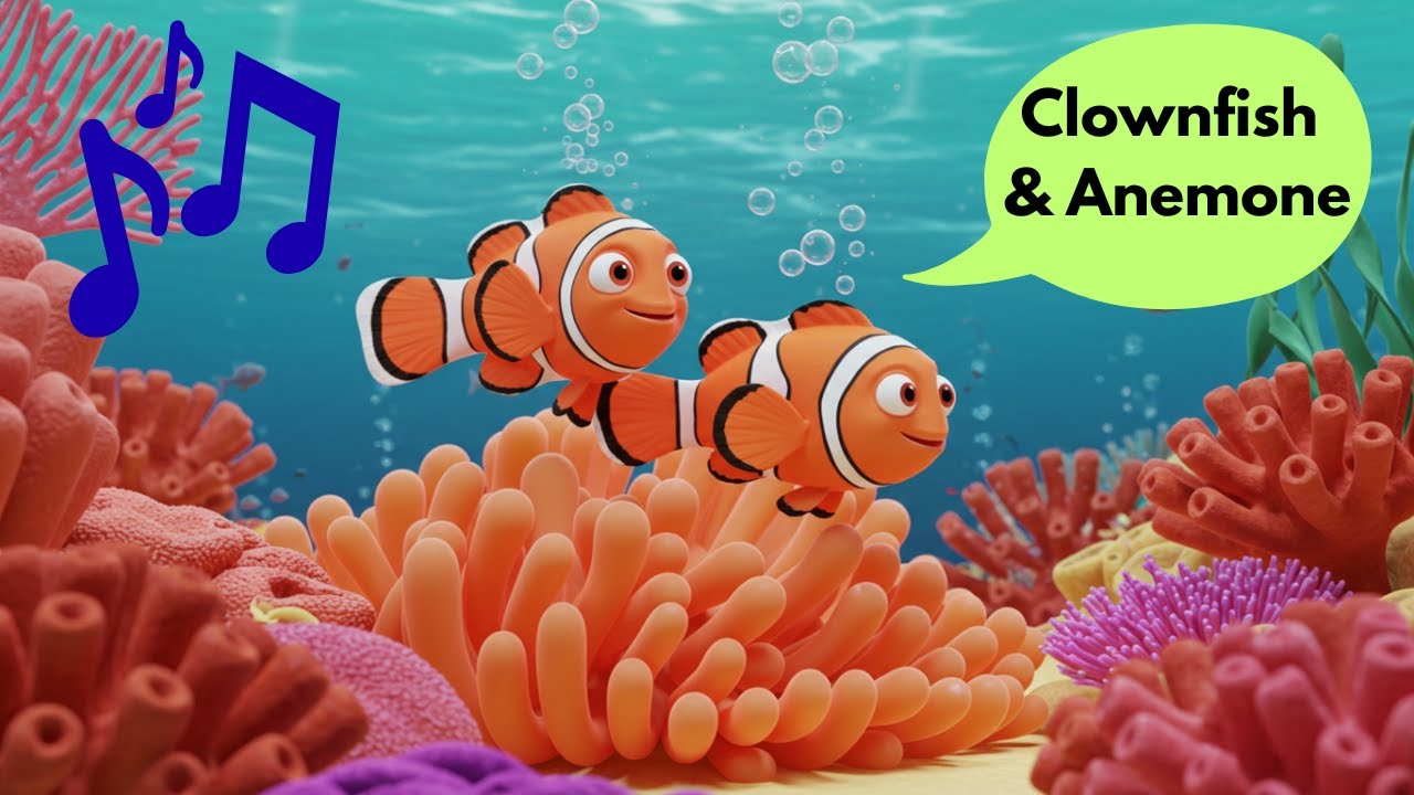 Clownfish & Anemone / Kids' Songs / Animal Songs for Kids / Whiskers ...