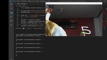 Talking Smart Board | Python, Cv2, Google Cloud Vision Api.