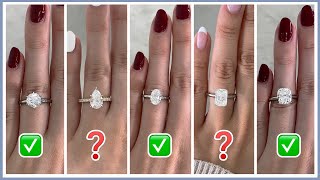 WHICH  DIAMOND SHAPE FITS YOU BETTER? - Oval, Round, Pear, Cushion and Radiant Shape Comparison