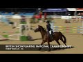 British Showjumping National Championships | 1m Horse Warm Up