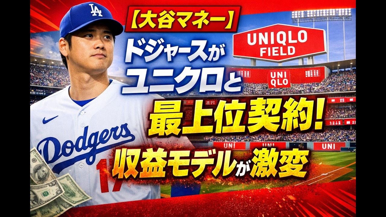 ドジャースとユニクロの新契約 - YouTube