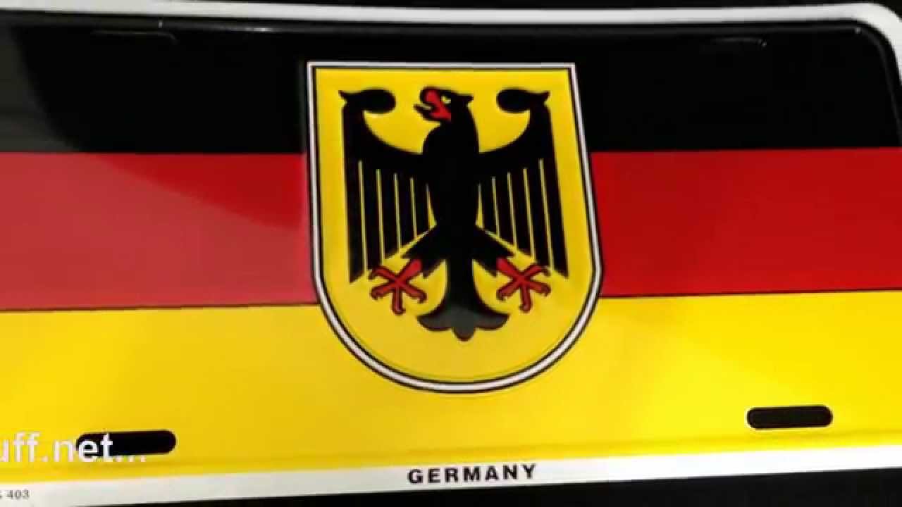 Blechschild Deutschland - 30cm x 15cm - doktorhardstuff.net