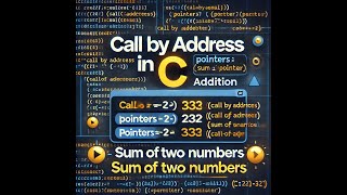 Call by Address in C | Sum of Two Numbers using Pointers (Exercise 10)