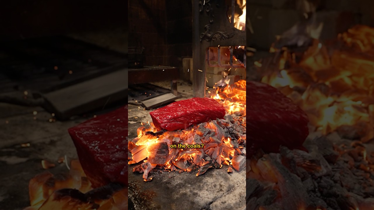 Coal Fire Steak🥩 with a Michelin-starred Chef⭐️
