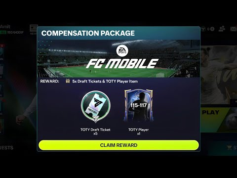 TOTY COMPENSATION PACKAGE INCOMING 👀🤔 DRAFT TICKETS &amp; 115-117 OVR TOTY CARD FOR 🆓 HOW TO CLAIM THIS❓