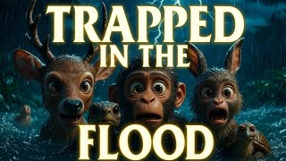 Trapped in the Flood: 5 Animals Fight to Survive the Jungle Storm 🌧️ screenshot 5