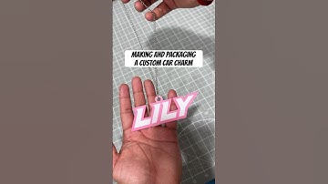 Making a custom laser cut car charm! #lasercutting #caraccessories #acrylicsigns