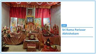 LIVE Darshanam Sri Rama Parivaar Abhishekam Sri Venkateswara Temple