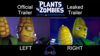 Plants vs. Zombies: Battle for Neighborville - Official & Leaked Trailer Comparison screenshot 5