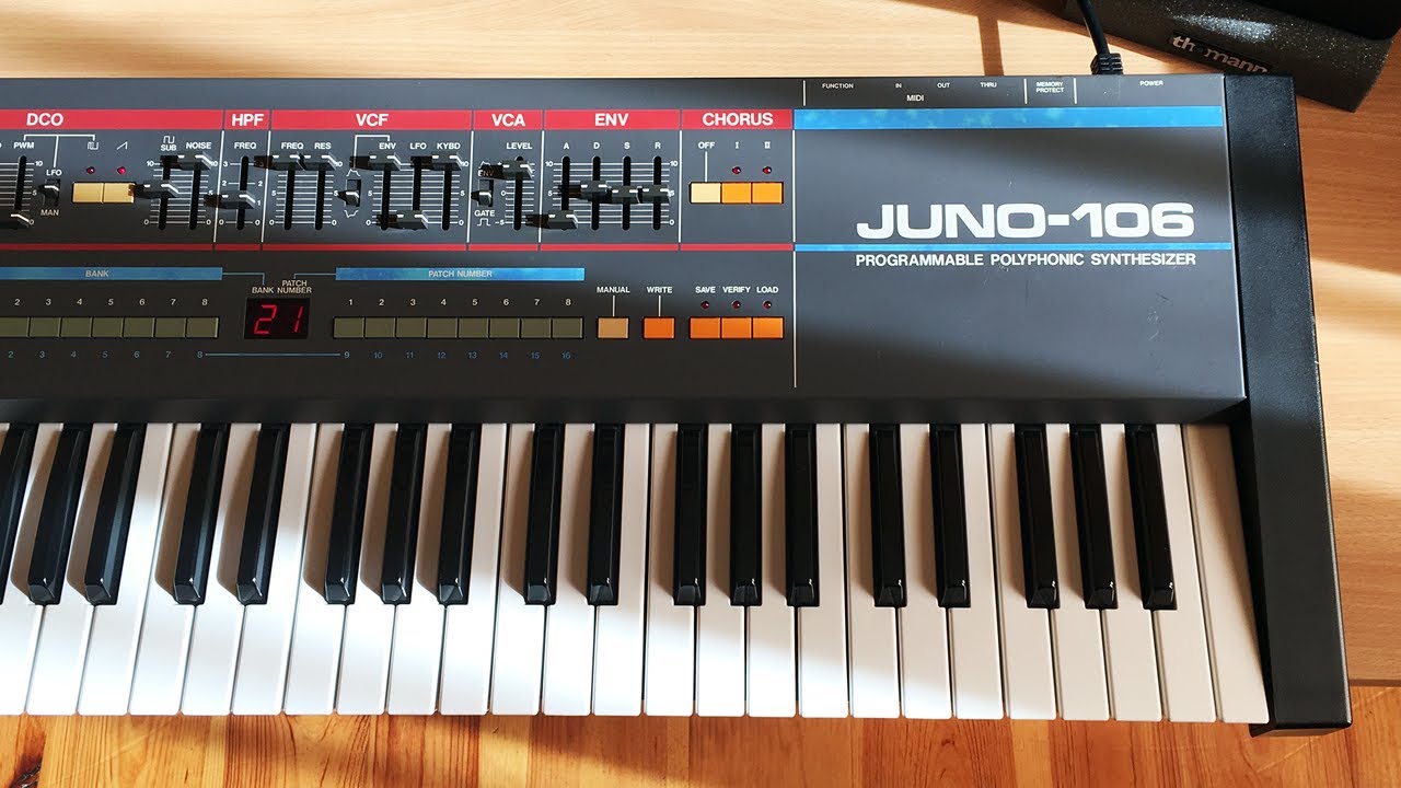 Making a Synth-pop track with Juno-106 and TR-707