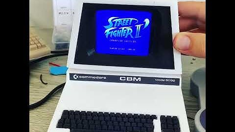 Commodore Pet Mini playing Street Fighter II